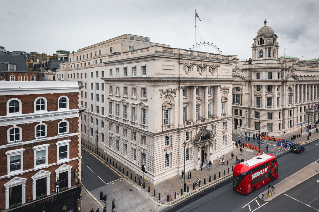 55 Whitehall, a white government building in London, UK