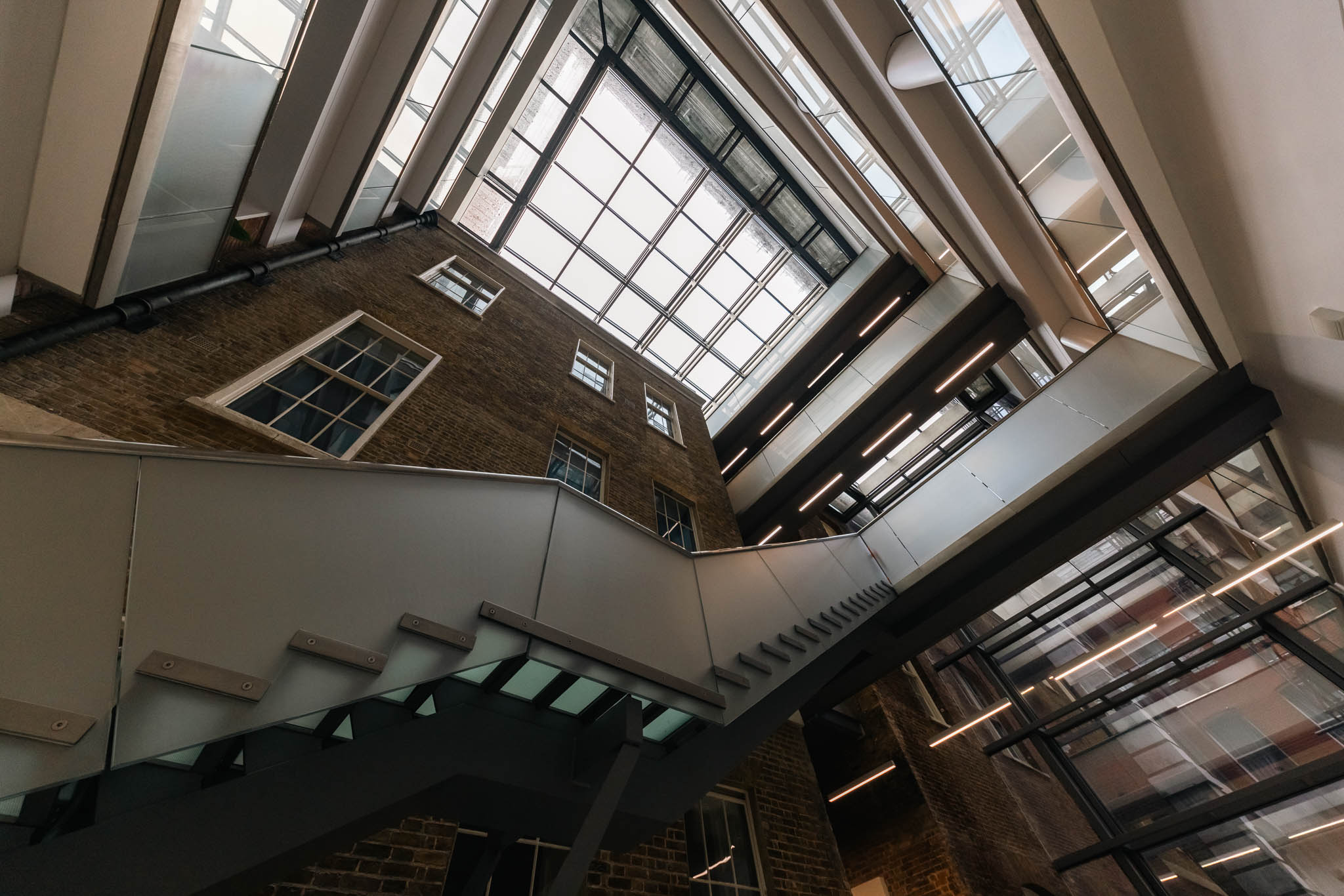 A photograph showing the atrium inside 22 Whitehall