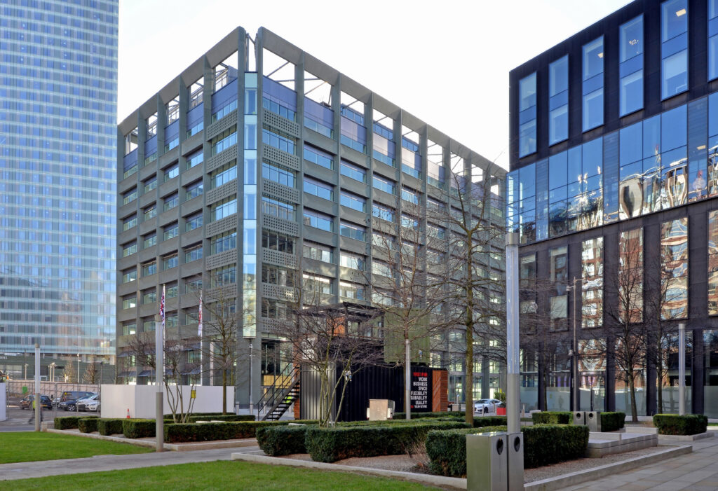 Exterior of Manchester First Street hub